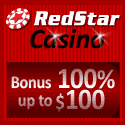 Red Star Casino - Bonus 100% up to $100